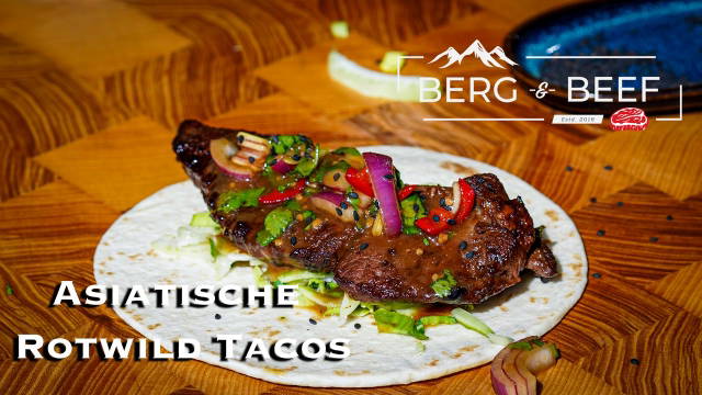 Asiatische Rotwild Tacos