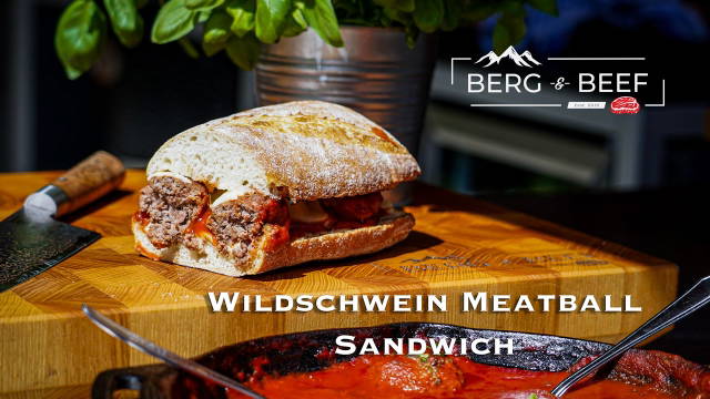 Wildschwein Meatball Sandwich à la Berg & Beef