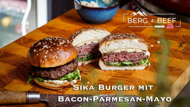 Epische Sika Burger mit Bacon-Parmesan-Mayo
