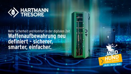 HARTMANN TRESORE auf der Jagd & Hund 2025: Erlebe unsere Innovationen an Stand A26, Halle 6.