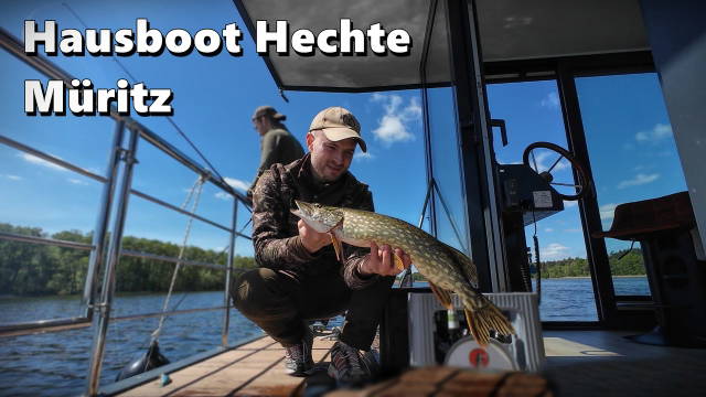 Hausboot Hecht auf der Müritzer Seenplatte