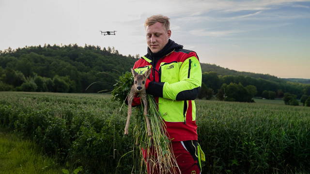 Rettung vor dem sicheren Tod - Rehkitzrettung mit der Drohne