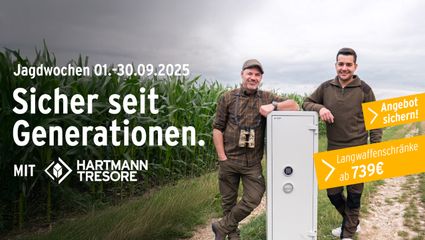 Jagdwochen bei HARTMANN TRESORE: Sicher seit Generationen.