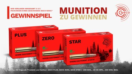 3x5 Packungen GECO Munition zu gewinnen!