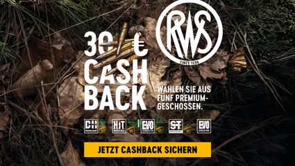 30 Euro CASHBACK - Testen Sie RWS Munition und erhalten Sie Geld zurück