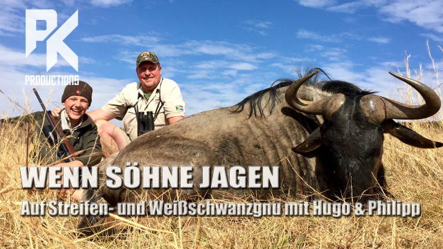 WENN SÖHNE JAGEN – Auf Streifen- und Weißschwanzgnu mit Hugo und Philipp